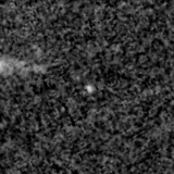 F090W image, 3.2 arcsec across, north up
