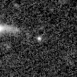 F150W image, 3.2 arcsec across, north up