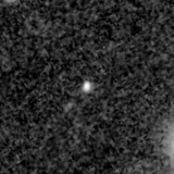 F150W image, 3.2 arcsec across, north up