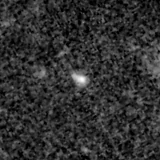 F090W image, 3.2 arcsec across, north up