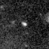 F150W image, 3.2 arcsec across, north up