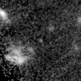 F150W image, 3.2 arcsec across, north up