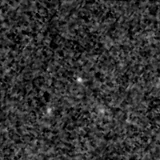 F090W image, 3.2 arcsec across, north up