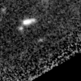 F150W image, 3.2 arcsec across, north up