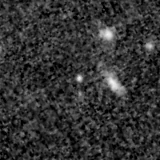 F150W image, 3.2 arcsec across, north up