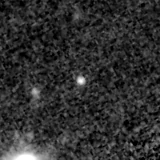 F090W image, 3.2 arcsec across, north up