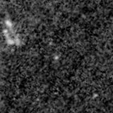 F090W image, 3.2 arcsec across, north up