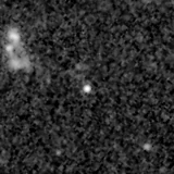 F200W image, 3.2 arcsec across, north up