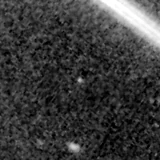 F115W image, 3.2 arcsec across, north up