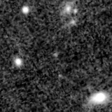 F150W image, 3.2 arcsec across, north up