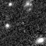 F200W image, 3.2 arcsec across, north up