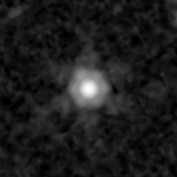F444W image, 3.2 arcsec across, north up