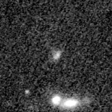 F200W image, 3.2 arcsec across, north up