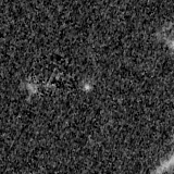F150W image, 3.2 arcsec across, north up