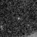 F200W image, 3.2 arcsec across, north up