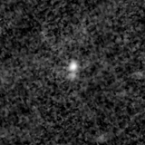 F150W image, 3.2 arcsec across, north up