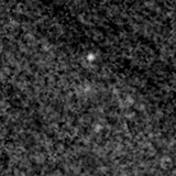 F090W image, 3.2 arcsec across, north up