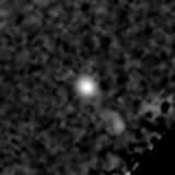 F277W image, 3.2 arcsec across, north up