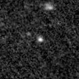 F200W image, 3.2 arcsec across, north up