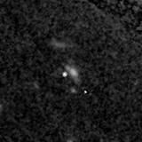 F090W image, 3.2 arcsec across, north up