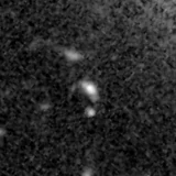 F150W image, 3.2 arcsec across, north up