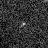 F115W image, 3.2 arcsec across, north up
