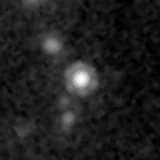 F444W image, 3.2 arcsec across, north up