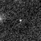 F150W image, 3.2 arcsec across, north up
