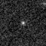 F090W image, 3.2 arcsec across, north up