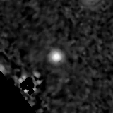 F277W image, 3.2 arcsec across, north up