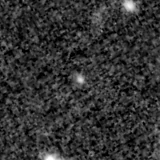 F200W image, 3.2 arcsec across, north up