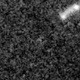 F090W image, 3.2 arcsec across, north up