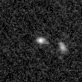 F200W image, 3.2 arcsec across, north up