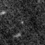 F090W image, 3.2 arcsec across, north up