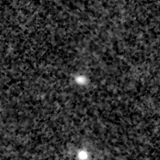 F090W image, 3.2 arcsec across, north up