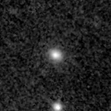F150W image, 3.2 arcsec across, north up