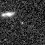 F115W image, 3.2 arcsec across, north up