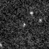 F090W image, 3.2 arcsec across, north up