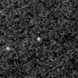 F090W image, 3.2 arcsec across, north up