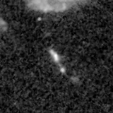 F090W image, 3.2 arcsec across, north up