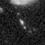 F150W image, 3.2 arcsec across, north up