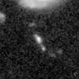 F200W image, 3.2 arcsec across, north up
