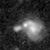 F277W image, 3.2 arcsec across, north up