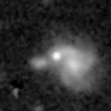 F356W image, 3.2 arcsec across, north up