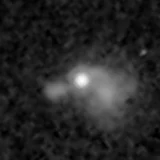 F410M image, 3.2 arcsec across, north up