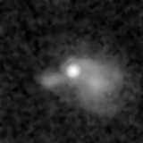 F444W image, 3.2 arcsec across, north up