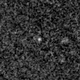 F150W image, 3.2 arcsec across, north up