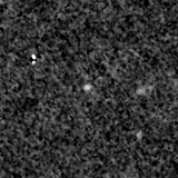 F200W image, 3.2 arcsec across, north up