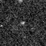 F115W image, 3.2 arcsec across, north up