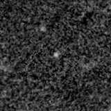 F200W image, 3.2 arcsec across, north up